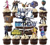 YGCHEN Game Decorazioni Torta Compleanno Decorazione per Torta Videogiochi Topper per Torta Happy Birthday Cake Topper Gioco Feste di Compleanno Topper Torta