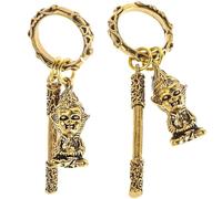 YGCHEN Portachiavi Wukong Ciondolo Mitica Nera Scimmia Portachiavi Personaggio a Tema Gioco Keychain Animali Portachiavi Ciondolo Festa di Compleanno