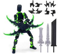 YGCHEN T13 Action Figure Dummy 13 Figura d'Azione Titan 13 Robot Figurine Stampa 3D di Figure Modello Multi-Articolari Action Figure Bambini Compleanno Regalo (Verde)