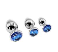 YGDB- Articolo Comodo Per Donna Blu Da 3 Pezzi In Camera Da Letto Anal Plug - SD2434