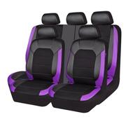 YGDBFB88 9Pcs Auto Set coprisedili per Ford Ecosport 2018-2023, Copri Sedili in Tessuto e Pelle Impermeabile Protezione Sedile Auto,Purple