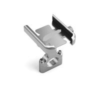 YgDssacc Compatibile con XMAX300 XMAX400 X-MAX 125 250 moto CNC manubrio specchio supporto per telefono cellulare staffa supporto GPS (handler argento)