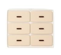 YGDYFDC Armadietti Moderni Armadietto A Sei Cassetti For Camera Da Letto, Armadio Portaoggetti, Moderno E Semplice Mobile TV Decorativo Completo Piccoli Armadietti(N,C)