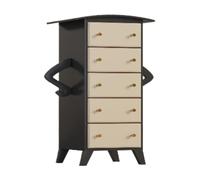 YGDYFDC Armadietti Moderni Cassettiera, Armadietto Laterale Medievale, Armadietto For L'ingresso Del Robot Akimbo, Armadietto For La Creazione Retrò Di Rinoceronte Piccoli Armadietti(Black)