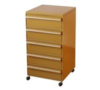 YGDYFDC Armadietti Moderni Comodino Semplice, Mobiletto Con Cassetti Medievale, Carrello Mobile, Mobiletto For Camera Da Letto, Mobiletto Domestico Piccoli Armadietti(Orange,C)