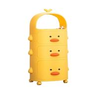 YGDYFDC Armadietti Moderni Piccolo armadietto for snack con anatra gialla, armadietto for giocattoli, armadietto for giocattoli, tipo cassetto, in plastica, for la casa Piccoli Armadietti(B)