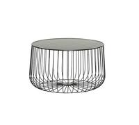 YGDYFDC Tavolino da Salotto Tavolino da caffè, semplice zucca in metallo, personalità artistica, tavolino da caffè a gabbia for uccelli in vernice leggera di lusso, tavolino laterale Tavolino(Black1)