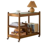 YGDYFDC Tavolino da Salotto Tavolino Da Caffè, Tavolino Laterale, Mobiletto Laterale For Il Tè Mobile For La Casa, Tavolino, Semplice Scaffale Con Ruote Tavolino(Brown)