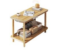 YGDYFDC Tavolino da Salotto Tavolino Tavolino Soggiorno Tavolino da tè Armadietto laterale Tavolino semplice quadrato Tavolino portaoggetti Tavolino(Beige,B)