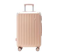 YGDYFDC Valigia Nuova valigia con guscio rigido con telaio in alluminio Valigia da imbarco da 20 pollici Valigia trolley for lunghe e brevi distanze Valigia Grande(Pink,20in)