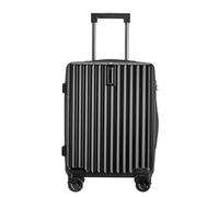 YGDYFDC Valigia Semplice Valigia Trolley con Gancio for PC Valigia D'imbarco Valigia Universale con Password Valigia Multifunzionale Valigia Grande(Nero)