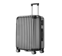 YGDYFDC Valigia Set Di Tre Pezzi Di Valigie In ABS For Commercio Estero Con Angoli Angolari E Valigia Trolley Con Ruote Universali Anticaduta Valigia Grande(Gray,24in)