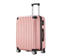 YGDYFDC Valigia Set Di Tre Pezzi Di Valigie In ABS For Commercio Estero Con Angoli Angolari E Valigia Trolley Con Ruote Universali Anticaduta Valigia Grande(Pink,28in)