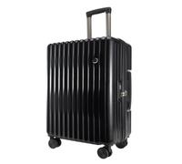 YGDYFDC Valigia Valigia Bagaglio for Uomo e Donna Trolley d'imbarco Valigia Leggera da Uomo silenziosa con Nuova Password Valigia Grande(Noir,28in)