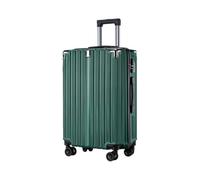 YGDYFDC Valigia Valigia con cerniera alla moda for viaggi d'affari, valigia trolley for adulti, valigia d'imbarco con ruota universale silenziosa Valigia Grande(Green)