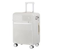 YGDYFDC Valigia Valigia da Viaggio Multifunzionale A Caricamento Frontale, Trolley Leggero, Valigia in Pelle, Valigia da Viaggio Valigia Grande(Rosso)