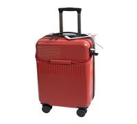 YGDYFDC Valigia Valigia d'imbarco multifunzionale da 20 pollici con apertura frontale, valigia trolley piccola e leggera, valigia da 24 pollici Valigia Grande(Rouge,22in)