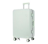 YGDYFDC Valigia Valigia for bagagli con guscio rigido con telaio in alluminio Valigia for imbarco da 20 pollici Valigia for trolley for bagagli a lunga e breve distanza Valigia Grande(Green,20in)