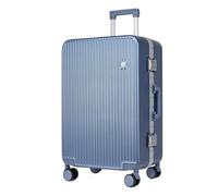 YGDYFDC Valigia Valigia for bagagli con guscio rigido con telaio in alluminio Valigia for imbarco da 20 pollici Valigia for trolley for bagagli a lunga e breve distanza Valigia Grande(Blue,20in)