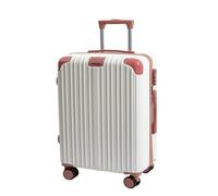 YGDYFDC Valigia Valigia For Bagagli Con Ruote Universali, Valigia Trolley, Scatola For Password Da Uomo, Confezione Regalo Alla Moda Da Donna Valigia Grande(White,24in)