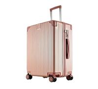 YGDYFDC Valigia Valigia trolley da 20 pollici, casella password, valigia universale for imbarco su ruota, valigia in pelle alla moda Valigia Grande(Gold,20in)