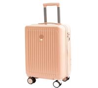 YGDYFDC Valigia Valigia Trolley Da 20 Pollici, Valigia In Pelle Ispessita Resistente Ai Graffi, Resistente All'usura, Resistente E Durevole Valigia Grande(Pink,24IN)