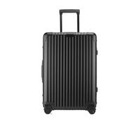 YGDYFDC Valigia Valigia Trolley Interamente In Alluminio In Lega Di Magnesio Valigia In Metallo Valigia D'imbarco Con Ruota Universale Valigia Da 24 Pollici Valigia Grande(Schwarz,20cm)