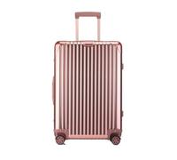 YGDYFDC Valigia Valigia Trolley Interamente In Alluminio In Lega Di Magnesio Valigia In Metallo Valigia D'imbarco Con Ruota Universale Valigia Da 24 Pollici Valigia Grande(Pink,22cm)