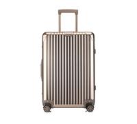 YGDYFDC Valigia Valigia Trolley Interamente In Alluminio In Lega Di Magnesio Valigia In Metallo Valigia D'imbarco Con Ruota Universale Valigia Da 24 Pollici Valigia Grande(Gold,26cm)