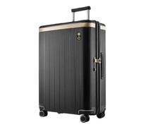YGDYFDC Valigia Valigia Trolley Larga Da Donna Con Ruota Universale Piccola Valigia Da Imbarco Leggera Valigia Con Password Da 24 Pollici Valigia Grande(Noir,24in)