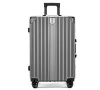 YGDYFDC Valigia Valigia trolley retrò con telaio in alluminio anti-collisione Valigia con porta di ricarica anti-caduta for uomini e donne Valigie(G,24cm)