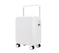 YGDYFDC Valigia Valigie Da Uomo E Da Donna Valigia Trolley Larga Con Cerniera Valigia Con Password Da 20 Pollici Valigia Con Ruota Universale Valigia Grande(White,20in)