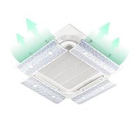 YGER JZGB Deflettore Condizionatore Universale, Deviatore Aria per Condizionatore con Filtro, Anti-Fusione, Forza di Trazione di 5 kg, Prevenire Il Vento Diretto
