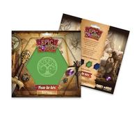 Yggdrasil - Albero verde 19 x 19 cm, in pelle e velluto