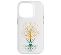 Yggdrasil e Fasi Lunari Simbolo Spirituale e Pagano Custodia per iPhone 14 Pro