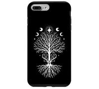 Yggdrasil e Fasi Lunari Simbolo Spirituale e Pagano Custodia per iPhone 7 Plus/8 Plus