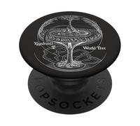Yggdrasil World Ash Tree Edda Centro dei 9 regni PopSockets PopGrip Adesivo