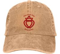 YGHAOWKJR Classico Colore puro Papà Cappelli FSSP ICK SSPX Sacro Cuore Viva Cristo Rey Cappello Da Donna Visiera Sole Berretti Da Baseball Dio Croce Cappello Con Visiera Regalo