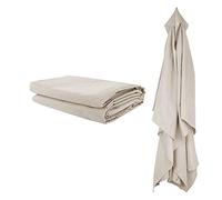 YGHQAP 3x2m Ombrellone di ricambio ombrello copertura rettangolo mercato tavolo ombrello baldacchino impermeabile anti-ultravioletto ombrello tessuto di ricambio bianco