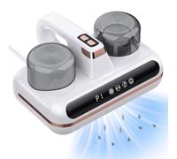 YGiTK Battimaterasso Antiacaro con Luce UV-C 245nm 10kpa,Display a LED Aspirapolvere Portatile Wireless per Auto/Letti/Divani Doppia Capacità con Cartuccia Rimuove il 99,9% degli Allergeni