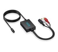 YGiTK Convertitore da Ottico a RCA e 3.5mm, DAC Audio Digitale con Chip di Amplificazione, 192kHz/24bit per TV, Lettori Blu-ray- Segnale Potenziato e Puro