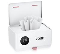 YGiTK Salviette per bambini e dispenser, 4 controlli della temperatura, scalda salviette umidificate con sollevamento a molla, cassetto per il riscaldamento della maschera facciale, facile da usare