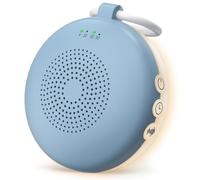 YGiTK White Noise Machine - Mini macchina sonora con 12 suoni calmanti, 3 tempi, funzione memoria USB-C, ricaricabile, portatile, per bambini, adulti, bambini (grigio blu)