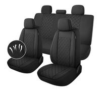 YGL Breathble - Set completo di coprisedili per auto, lavabili, in tessuto di alta qualità, coprisedili interni per auto, berlina, furgoni, camion, SUV (nero)