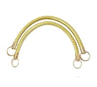 YGLEEULI 2 Pezzi Borse in Tessuto Manico in Pelle Moda PU Borsa a Tracolla da Donna Borsa con Cinturino Borsa Fai da Te sostituire Gli Accessori 25/40/50 cm per Borse(Gold-LightGold-40cm)