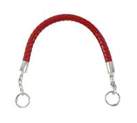 YGLEEULI 2 Pezzi da Donna Borse Cinturino Tessuto Corda in Pelle Manici Borsa Tracolla Tracolla Fai da Te Fatti a Mano sostituire Accessori Borsa a Catena 30-60 cm per Borse(Red,50cm)