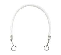 YGLEEULI 2 Pezzi da Donna Borse Cinturino Tessuto Corda in Pelle Manici Borsa Tracolla Tracolla Fai da Te Fatti a Mano sostituire Accessori Borsa a Catena 30-60 cm per Borse(White,40cm)