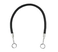 YGLEEULI 2 Pezzi da Donna Borse Cinturino Tessuto Corda in Pelle Manici Borsa Tracolla Tracolla Fai da Te Fatti a Mano sostituire Accessori Borsa a Catena 30-60 cm per Borse(Black,40cm)