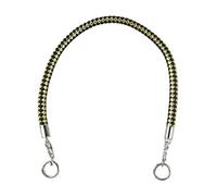 YGLEEULI 2 Pezzi da Donna Borse Cinturino Tessuto Corda in Pelle Manici Borsa Tracolla Tracolla Fai da Te Fatti a Mano sostituire Accessori Borsa a Catena 30-60 cm per Borse(Black Gold,30cm)