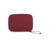 YGLEEULI Borsa multifunzione da viaggio for il trasporto di cinturini for orologi, custodia portatile, scatola for cavi dati, tessuto impermeabile Custodie Grandi Orologi(Red)